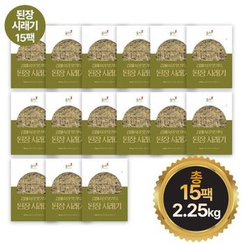 김혜숙의 맛가득 된장시래기 150gX15팩