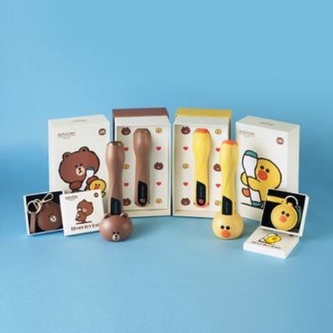 듀얼소닉 이펙트 라인프렌즈 뷰티 디바이스(브라운/셀리)