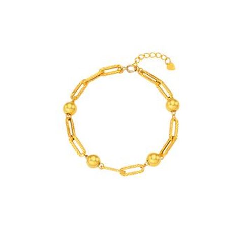 한국금자산관리 KGAM 24K 순금 골드볼 글로우클립 팔찌