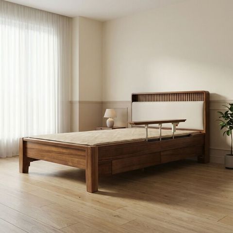 [신라온돌] 예가 황토숯볼 가드형 흙침대(SS슈퍼싱글)+리프트업 테이블+도자기 디너12P+사은품 서랍형 협탁