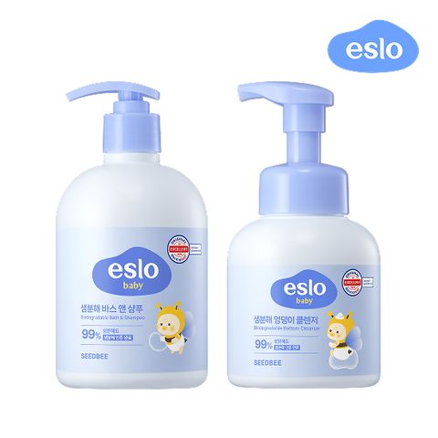 [단하루 구성] 이슬로 베이비 배스&샴푸 + 엉덩이클렌저