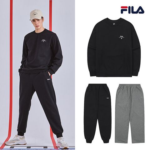 [25FW최신상] 남성 FILA 보아플리스기모 셋업3종(상의1+바지2)