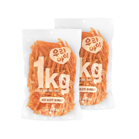 [비밀코드 정상가 39,000원] 데이스포 우리아이 치킨 소프트 슬라이스 사사미 2kg