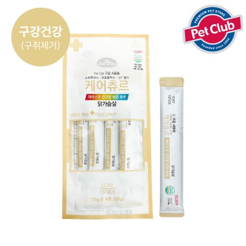 데이스포 고양이 케어츄르 닭가슴살 15g x 4개입