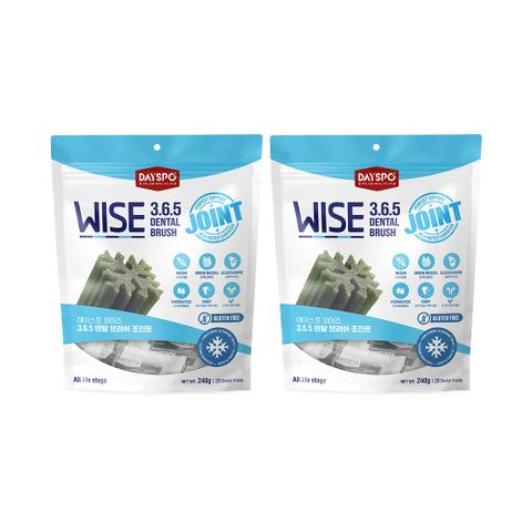 [비밀코드 정상가 21,000원] 데이스포 와이즈 3.6.5 덴탈브러쉬 덴탈껌 관절건강 240g x 2개