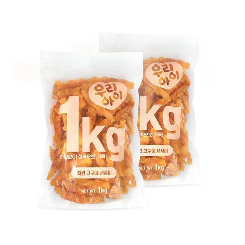 [비밀코드 정상가 39,000원] 데이스포 우리아이 치킨 고구마 사사미 2kg