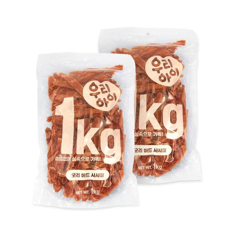 [비밀코드 정상가 39,000원] 데이스포 우리아이 오리 하드 사사미 2kg