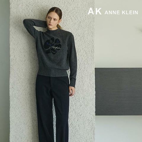 [카드 5%할인]25FW AK앤클라인 울 블렌디드  아트웍 니트 풀오버 2종