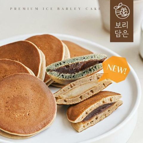 [카드 5%할인]보리담은 아이스 찰보리빵 총100개, 오리지널 60개 + 쑥아이스 20개 + 유자아이스20개(개당28g)