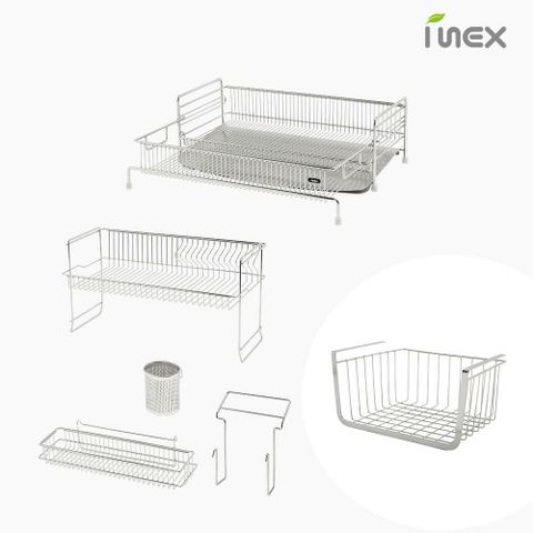 [카드 5%할인](방송에서만!) 아이넥스 식기건조대 클린엣지 스마트 플러스 풀세트