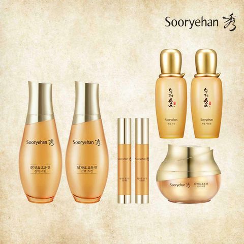 [국민카드5%할인][수려한] 발효 효윤 진 스킨*2 + 크림*1 + 앰플*2 + 화윤 2종