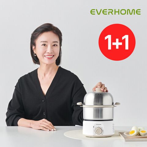 [더블구성][방송에서만 실리콘찜망]오연수의 에버홈 풀스텐 2단찜기 계란찜기