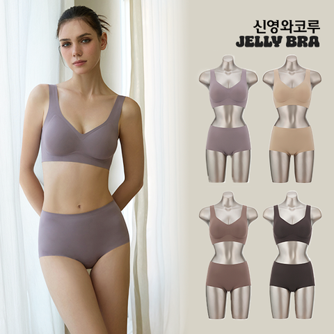 신영와코루 26신상 젤리브라 젤리와이어 브라팬티 런닝형
