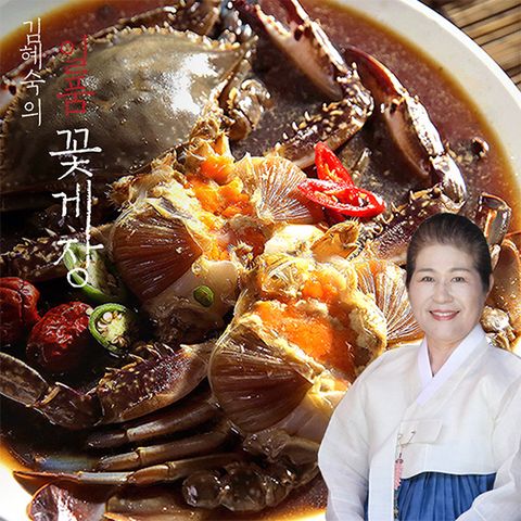 김혜숙 일품 알배기 간장꽃게장 650g x 6팩 (3.9kg)
