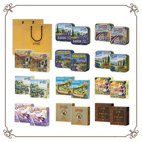 (더블/프로방스패키지) 라 사본느리 드 니옹 비누 20개+방송에서만 2개+쇼핑백 2개