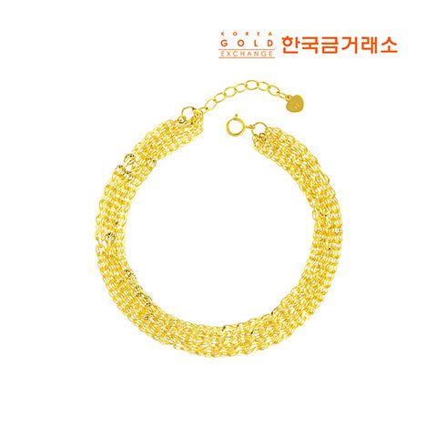 [한국금거래소]24K 트리플 체인 팔찌