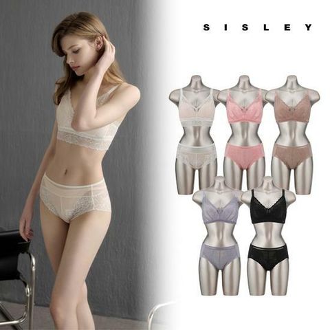 [카드 5%할인](방송에서만 세일) 시슬리 SISLEY 라이크라 레이스 브라렛 5세트