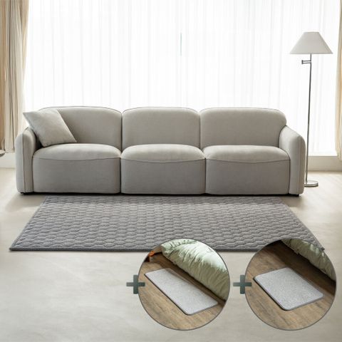 [OneTV][점보특대형]선염 부클레 카페트 3종 세트(카페트1+멀티 패드1+발매트1)