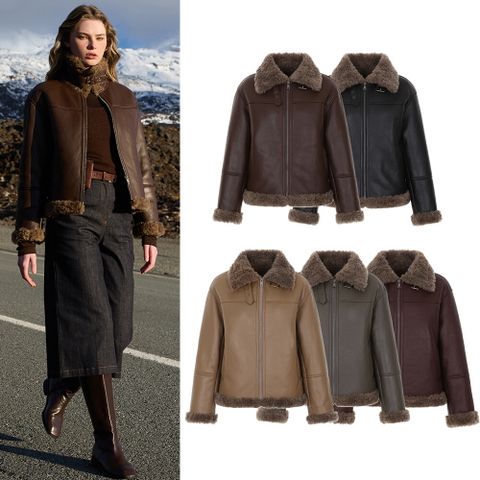 ■25FW 컬링 호주산 양모100 FAUX무스탕 자켓