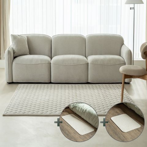 [OneTV][특대형]선염 부클레 카페트 3종 세트(카페트1+멀티 패드1+발매트1)