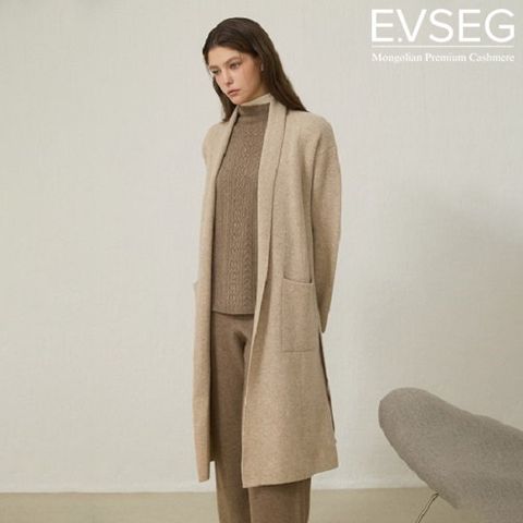 앱섹 25FW 캐시미어100 니트 롱코트 [런칭 특가]