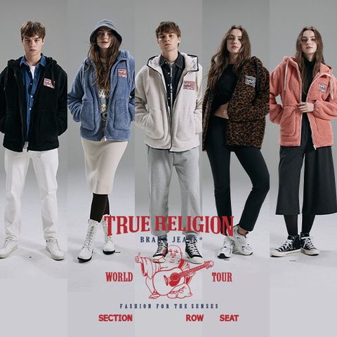 ■O 트루릴리전 25FW 남녀공용 NEW 양면 플리스 점퍼