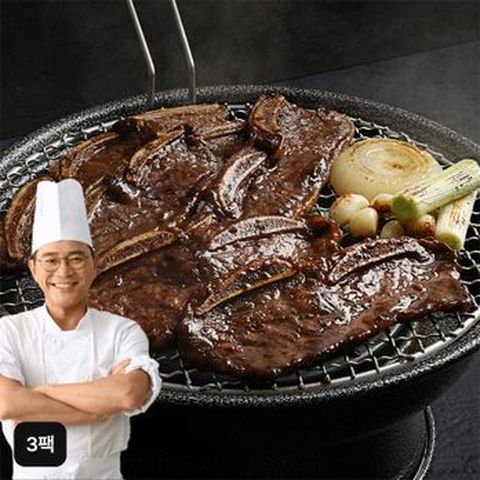 바름원 양념 LA갈비 400gX3팩