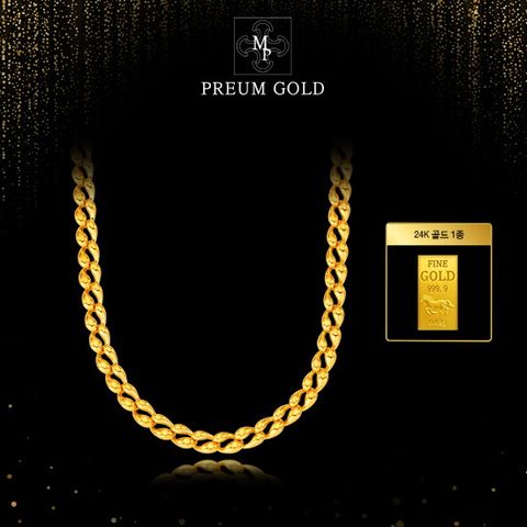 24K 순금 벨로라 쉘 목걸이 + 24K 순금 골드 1종