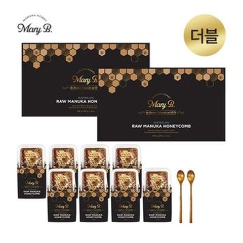 메리비 로우 마누카 허니콤 호주 벌집꿀 200gX8개입+우드스푼 2개