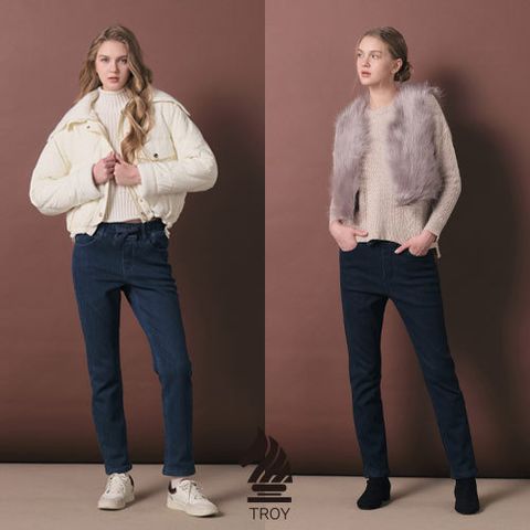 [트로이] 여성 브러쉬 본딩 데님 팬츠 2종 F220