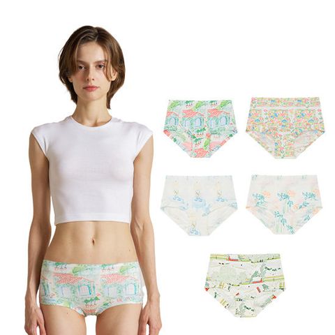 26SS 라페어 마침내 면 팬티 나염 패키지 5종