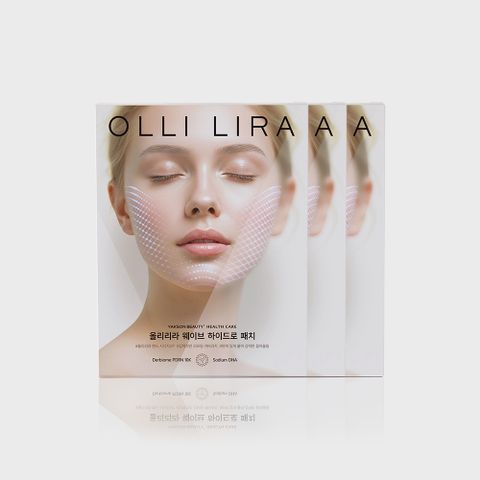 올리 웨이브 하이드로 패치 PDRN 리프팅 브이케어 탄력 시너지 패치 3BOX (9매입)