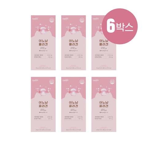 [베리솔 콜라겐&민티브라이트뉴]허브이오 이노냥 콜라겐 6박스
