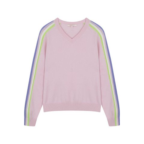 ●by 오일릴리 26SS 울 캐시미어 블렌디드 크로셰 V넥니트