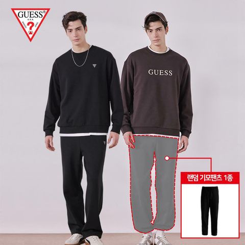 [카드 5%할인]게스(GUESS) 블랙에디션 기모 셋업 4종(남성)