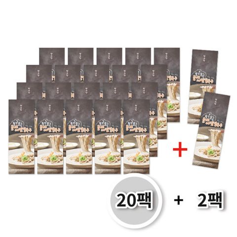 [방송에서만] 방유당 국내산 들깨 메밀칼국수 20박스 + 2박스