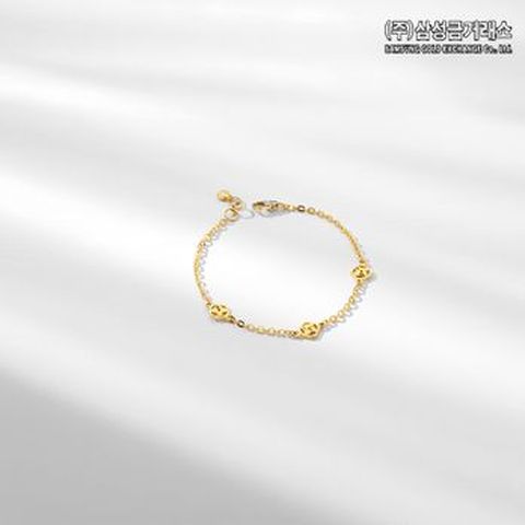 (주)삼성금거래소 24K 순금 크로버 팔찌 3g