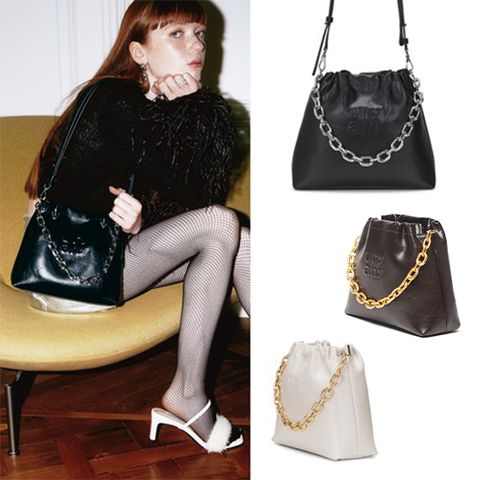 [오야니] NEW 가죽 3WAY 체인백