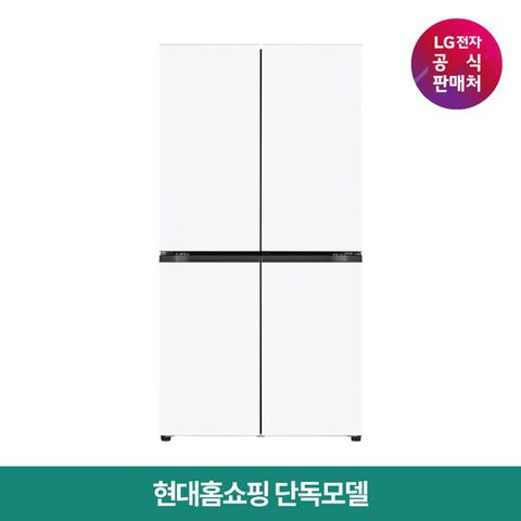 [무이자60개월] LG 디오스 오브제 매직스페이스 냉장고 5도어 870L 크림화이트 [T873MHH111]