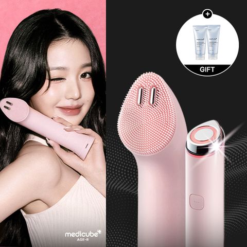 메디큐브 에이지알 핑크(미니플러스+진동클렌저)+클렌저2종