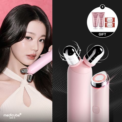 메디큐브 에이지알 핑크(미니플러스+브이롤러)+젤2+소독티슈2