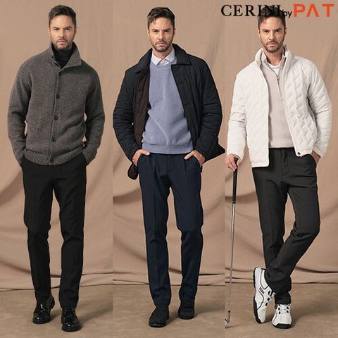 CERINI by PAT 남성 워셔블 기모본딩 릴렉스 팬츠 3종