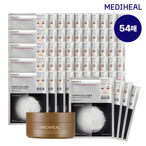 [메디힐][매니아패키지] 하이퍼 콜라겐 겔마스크팩 54매 + 레티놀 콜라겐 아이패치 60매 1통