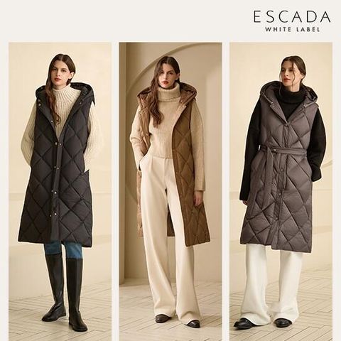 ○ ESCADA 25FW 여성 롱 패딩 베스트