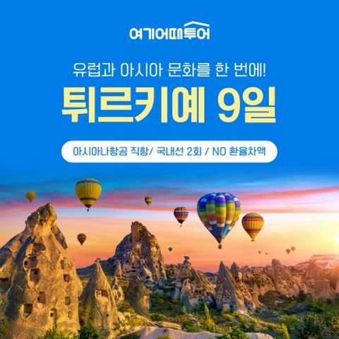[NO환차/아시아나/국내선2회+월드체인3박+4대옵션]  튀르키예 일주 9 일