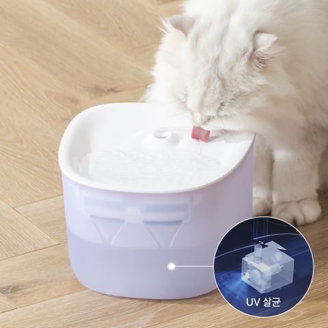 페페 무선 UV 살균정수기 CW-100 wireless  고양이 강아지 방광염