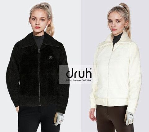 [최저가][DRUH] 드루 여성 울블렌디드 부클레 니트자켓 1종