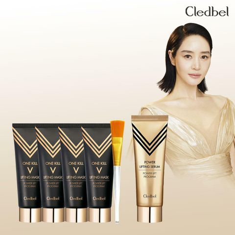 [카드 5%할인]끌레드벨 골드 리프팅팩 블랙에디션 4통 패키지 