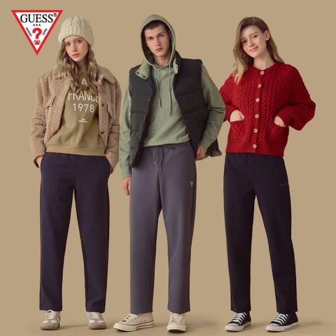 [카드 5%할인]게스(GUESS) 트리코트 기모 팬츠 3종(남여공용)