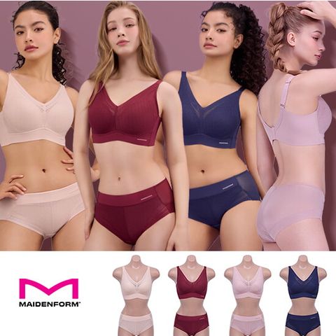 메이든폼 MAIDENFORM 히든 리프팅 브라팬티 4세트